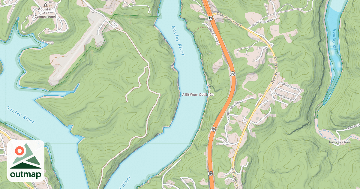 Map of A Bit Worn Out