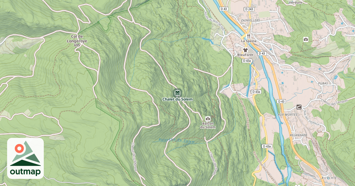 Map of Chalet du Solem