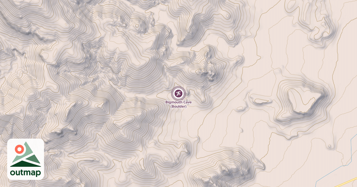 Map of Bigmouth Cave (Boulder)