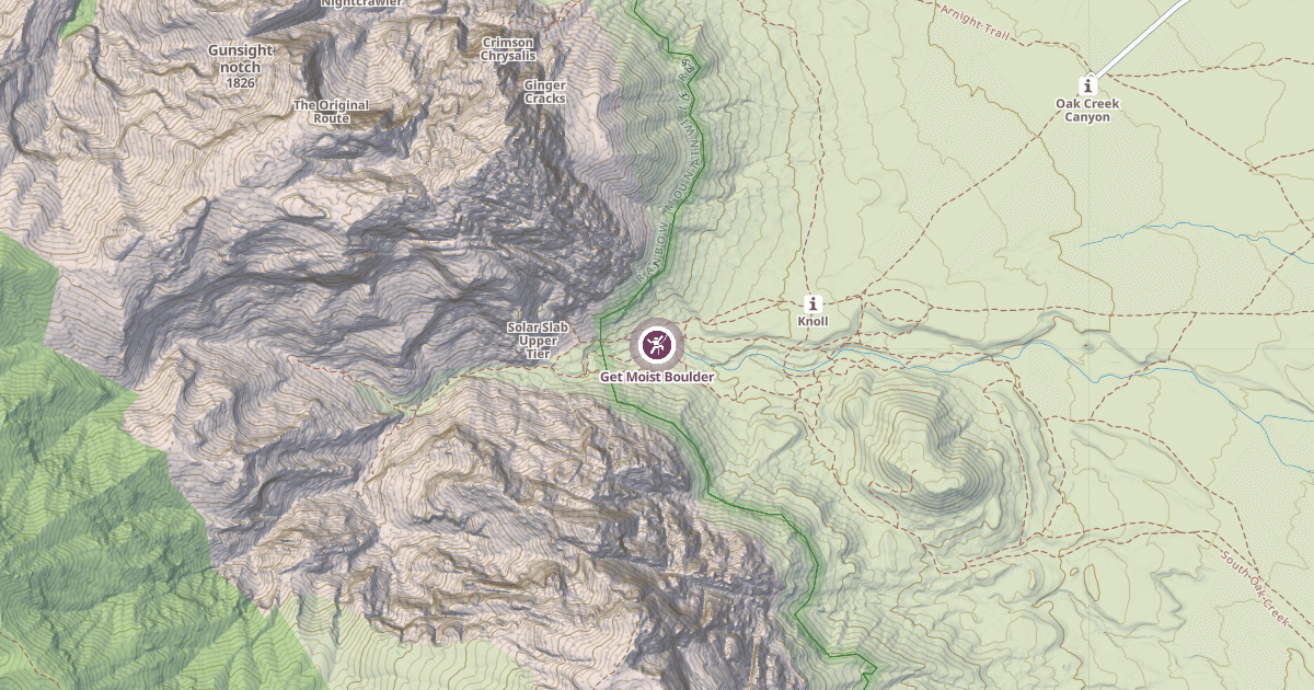 Map preview of Get Moist Boulder