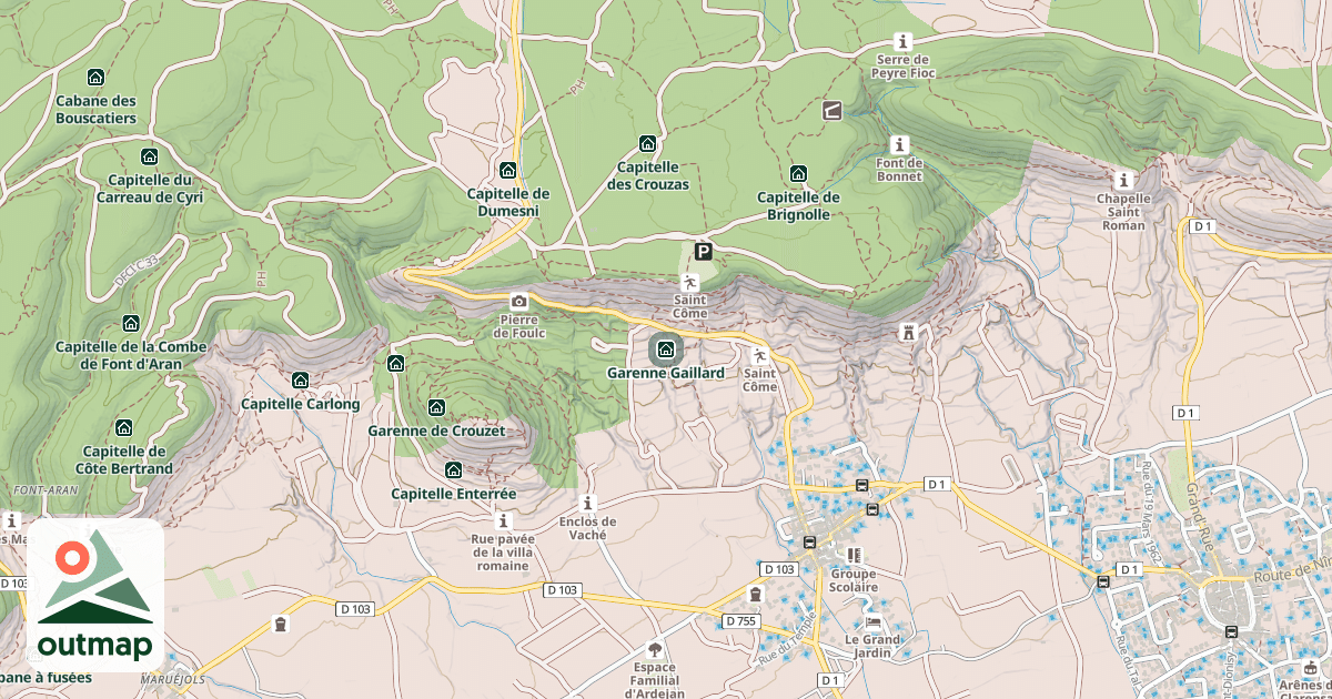 Map of Garenne Gaillard