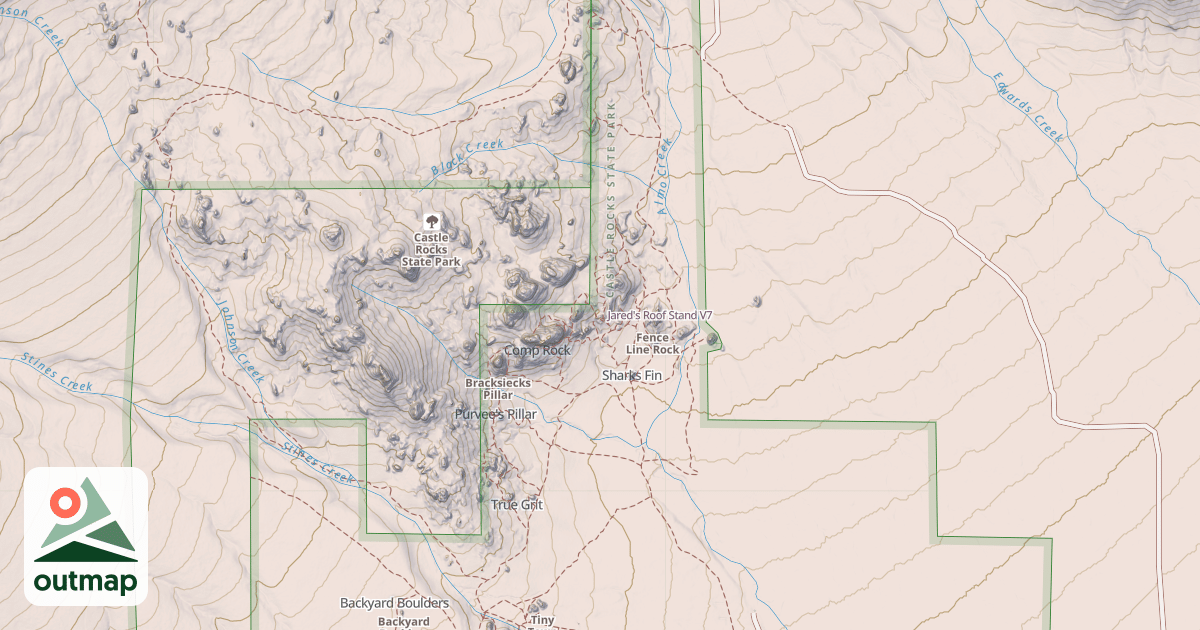 Map of Jared's Roof Stand