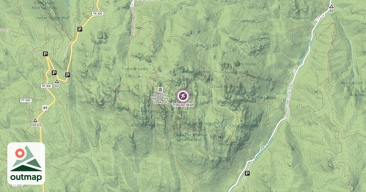 Map of Tribute Wall