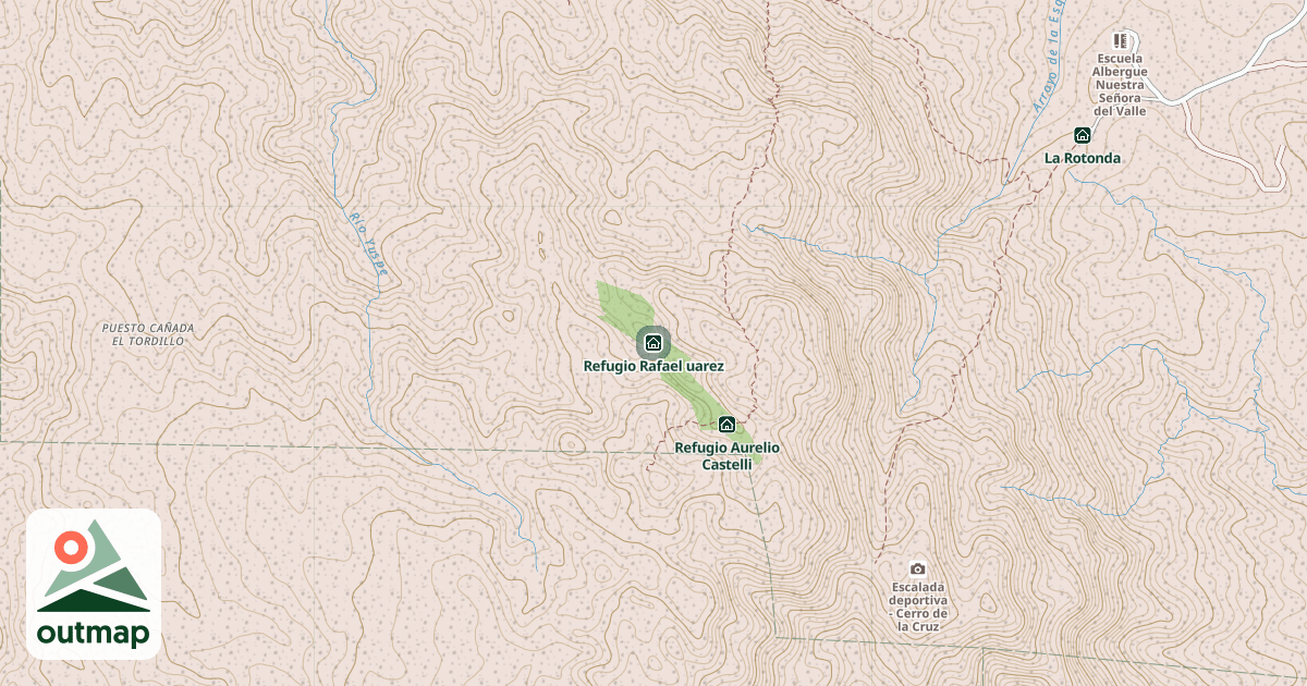 Map of Refugio Rafael uarez