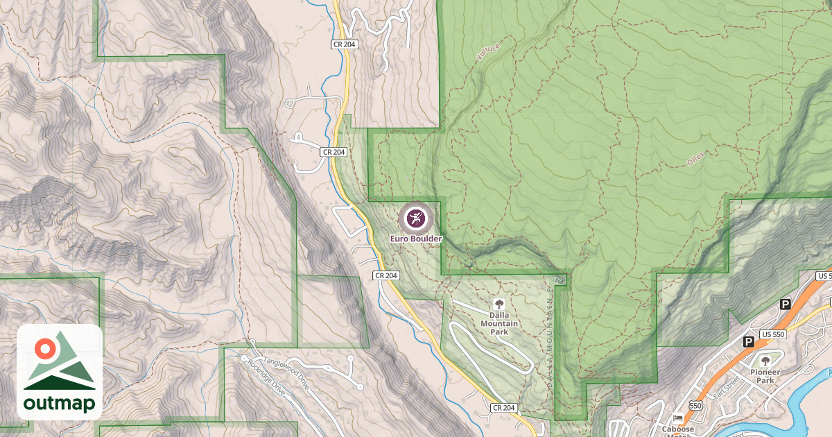 Map of Euro Boulder