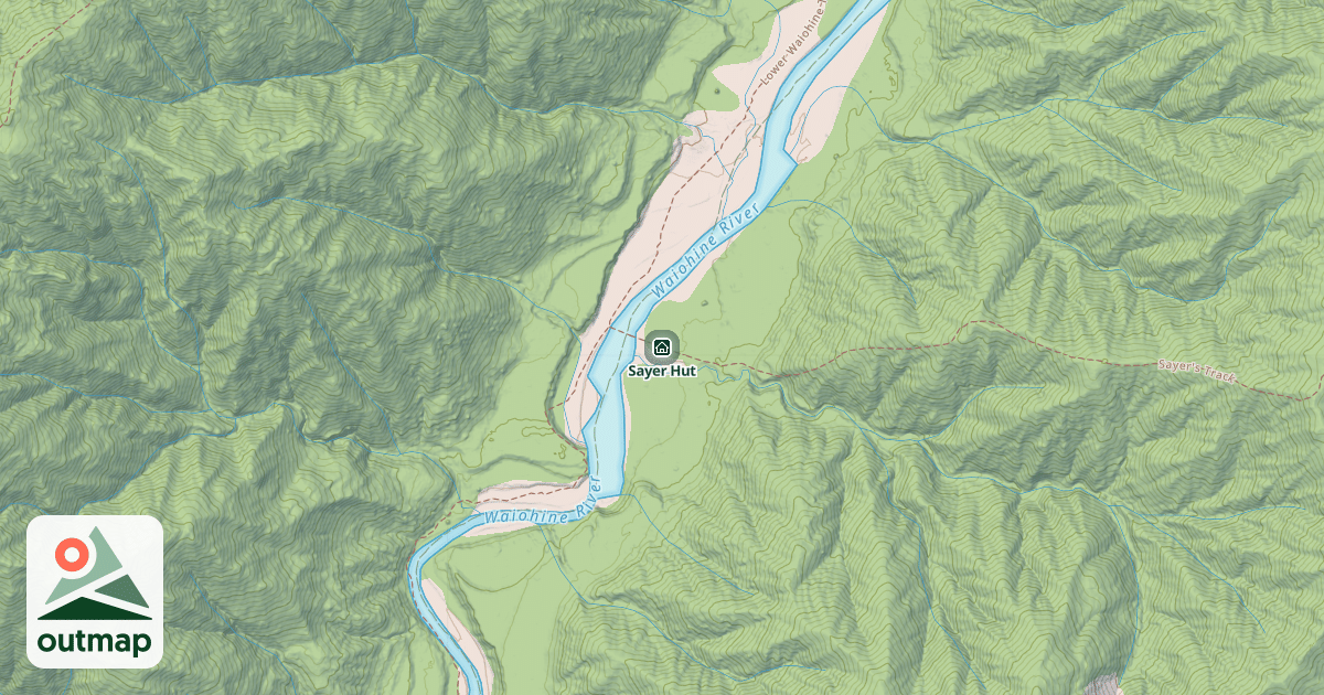 Map of Sayer Hut