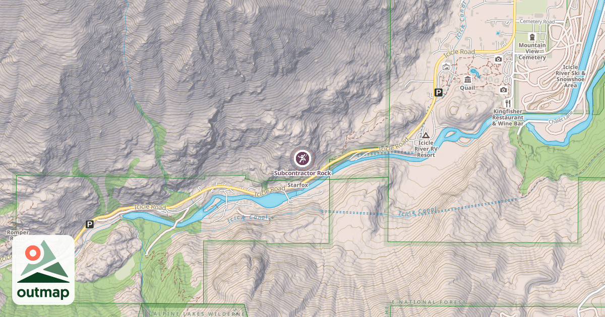 Map of Subcontractor Rock