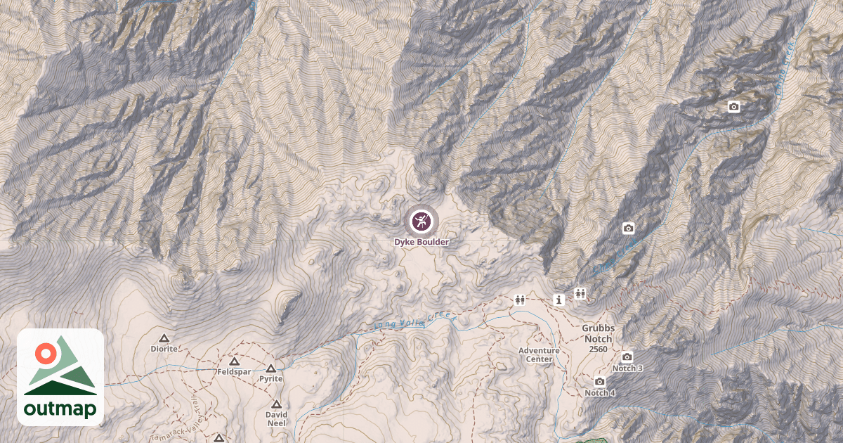 Map of Dyke Boulder