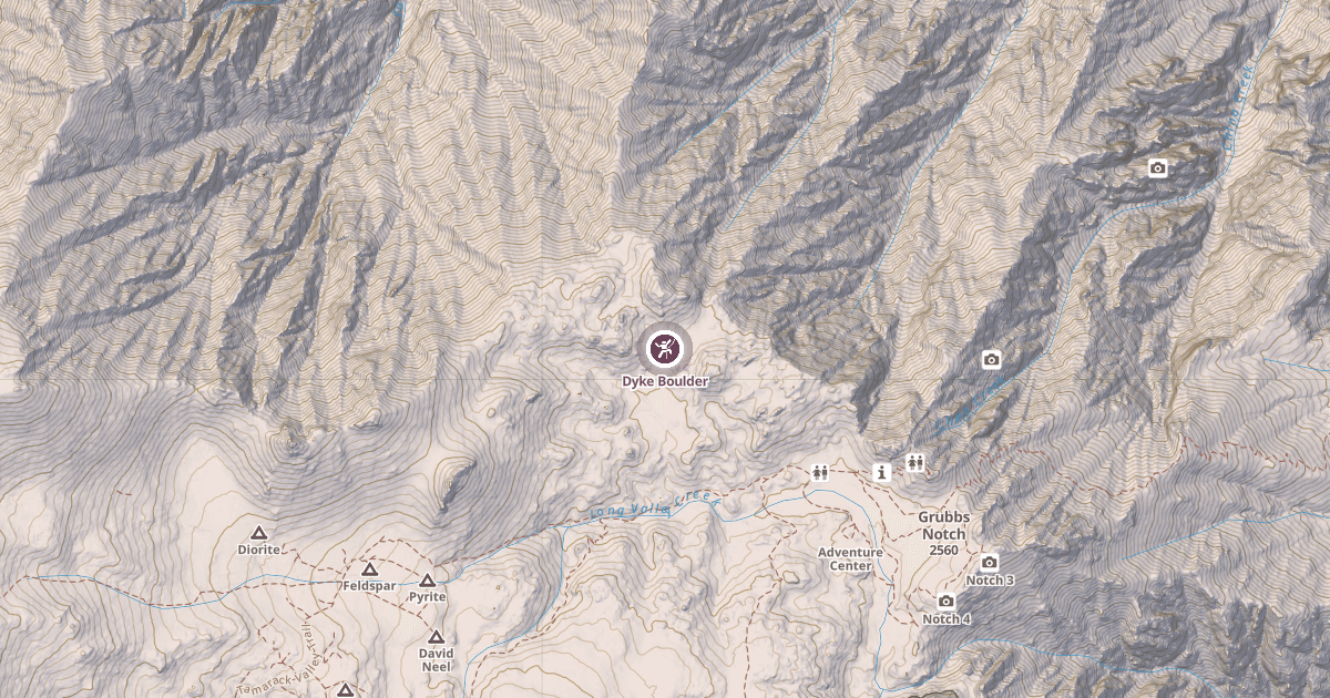 Map preview of Dyke Boulder