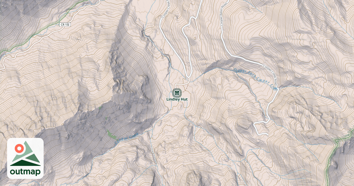 Map of Lindley Hut