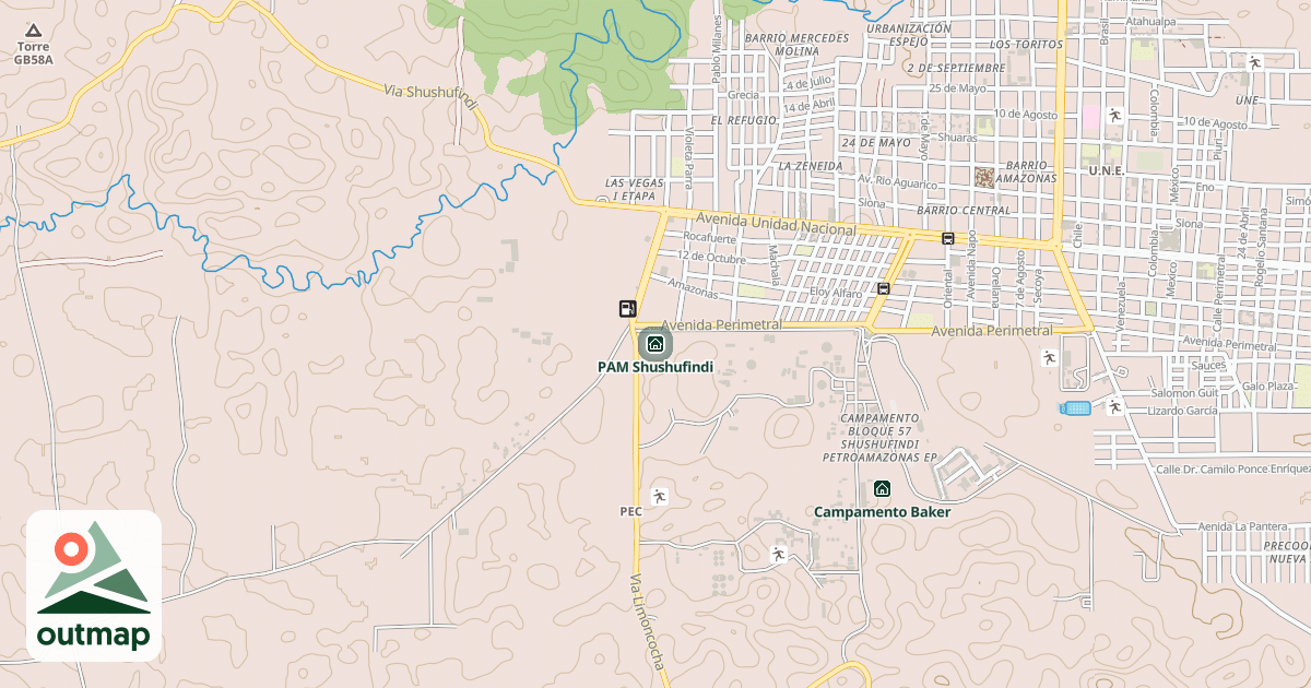 Map of PAM Shushufindi