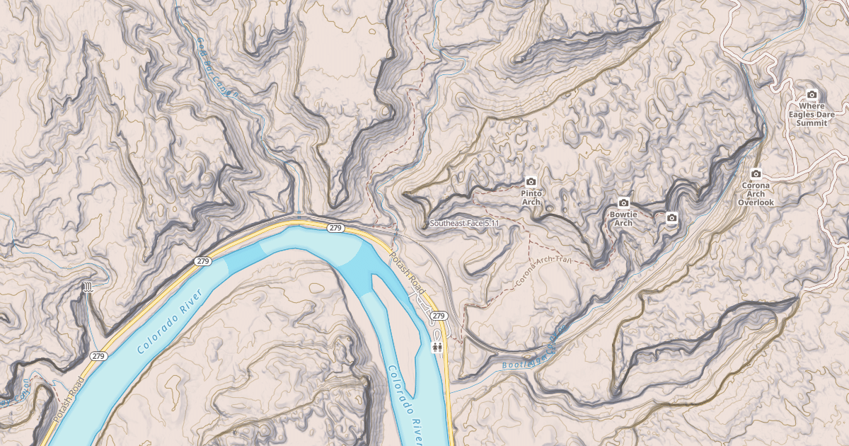 Map preview of Southeast Face