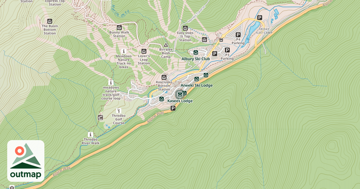 Map of Kasees Lodge
