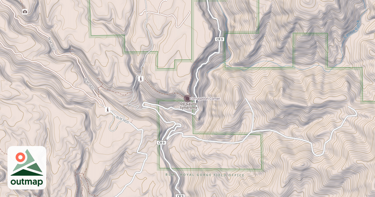 Map of Corrugation Corner