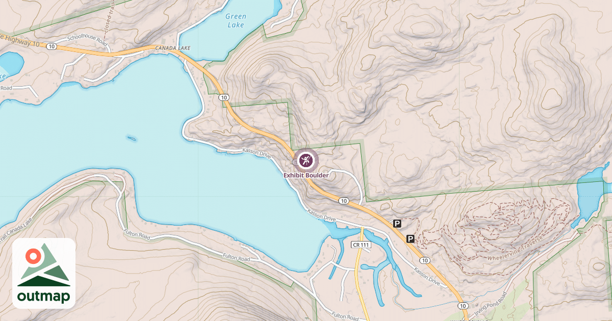 Map of Exhibit Boulder