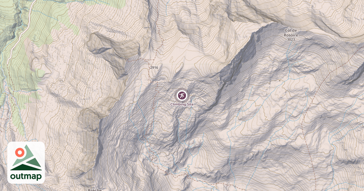Map of Climbing Site