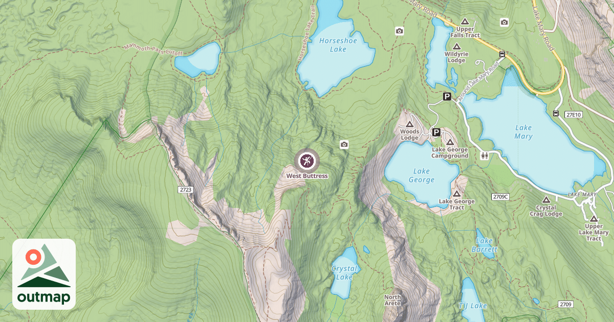Map of West Buttress