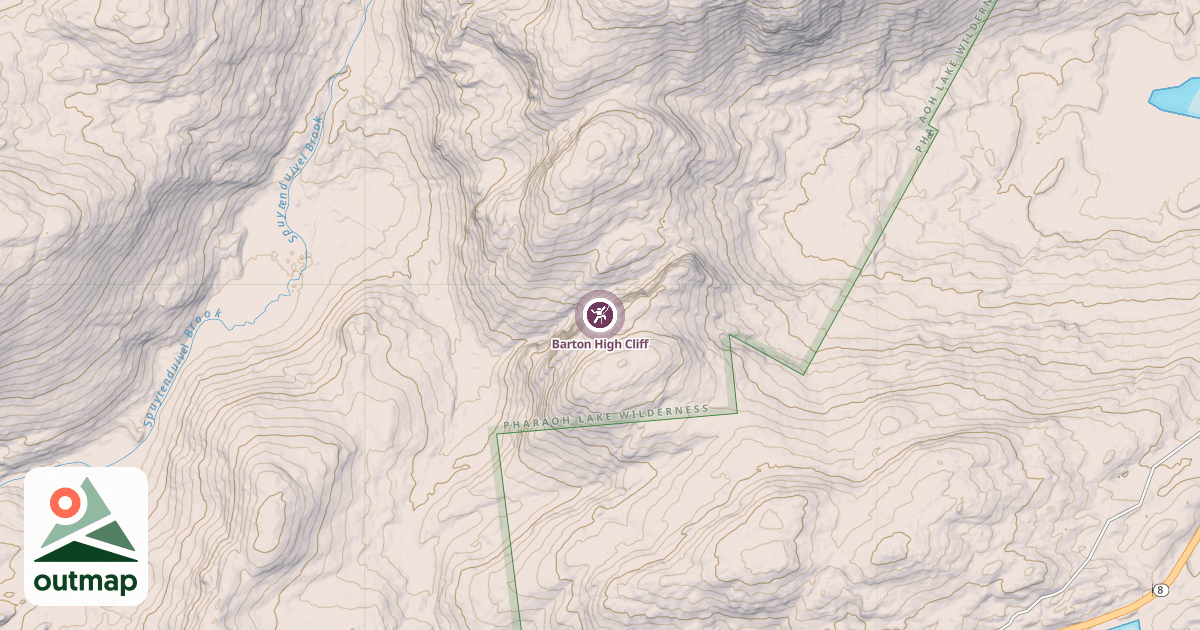 Map of Barton High Cliff