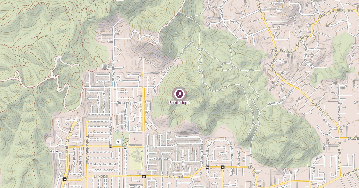 Map preview of South slope