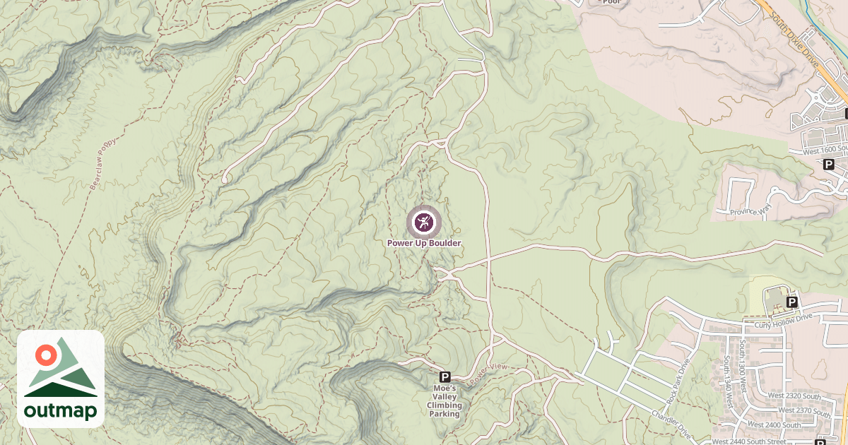 Map of Power Up Boulder