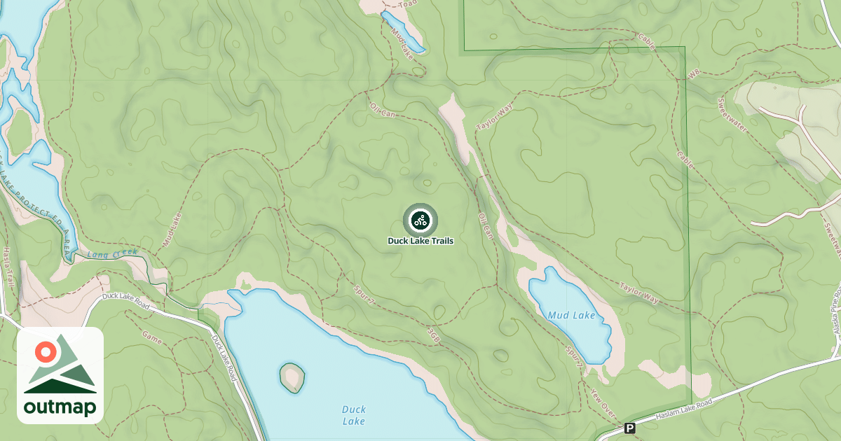 Map of Duck Lake Trails
