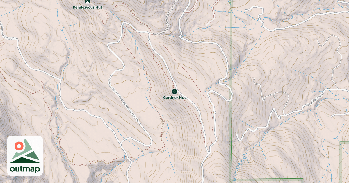 Map of Gardner Hut
