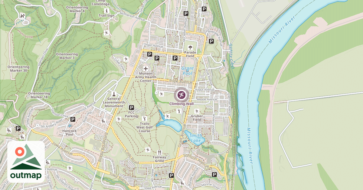 Map of Climbing Wall