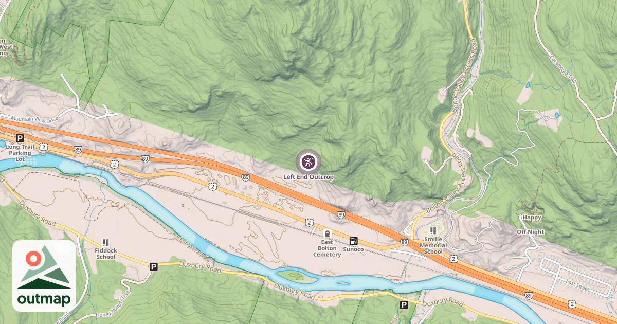 Map of Left End Outcrop