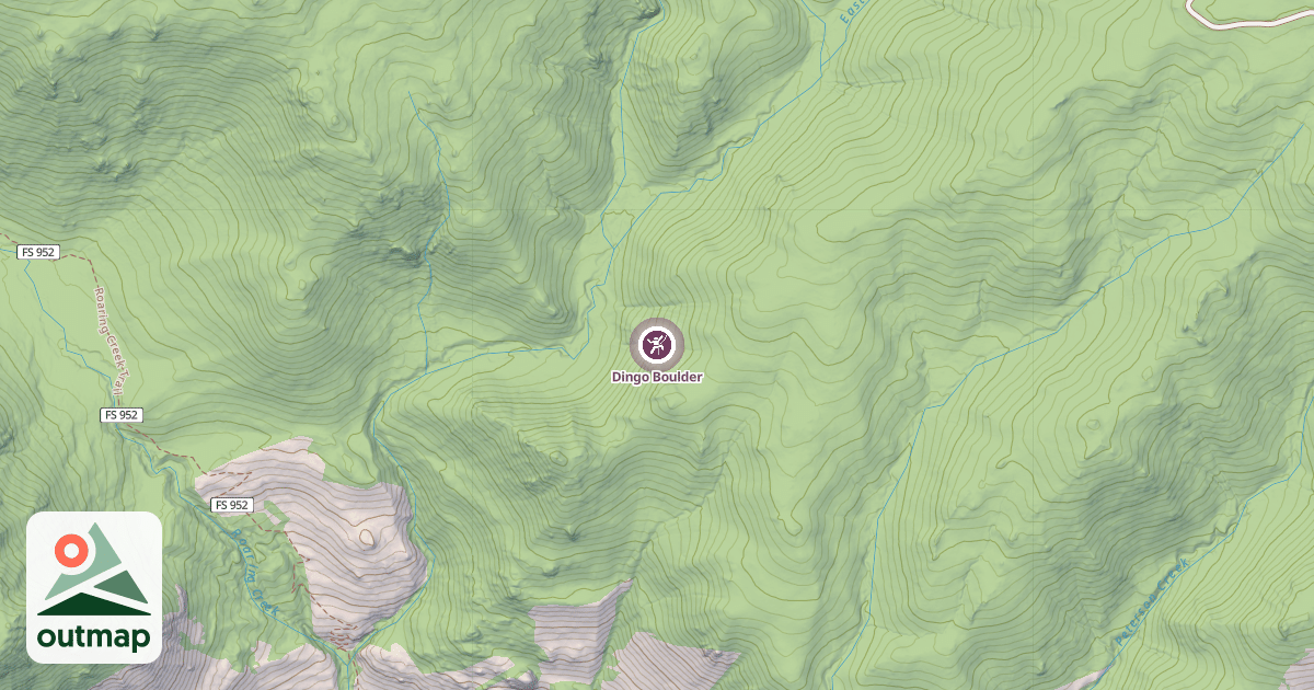 Map of Dingo Boulder
