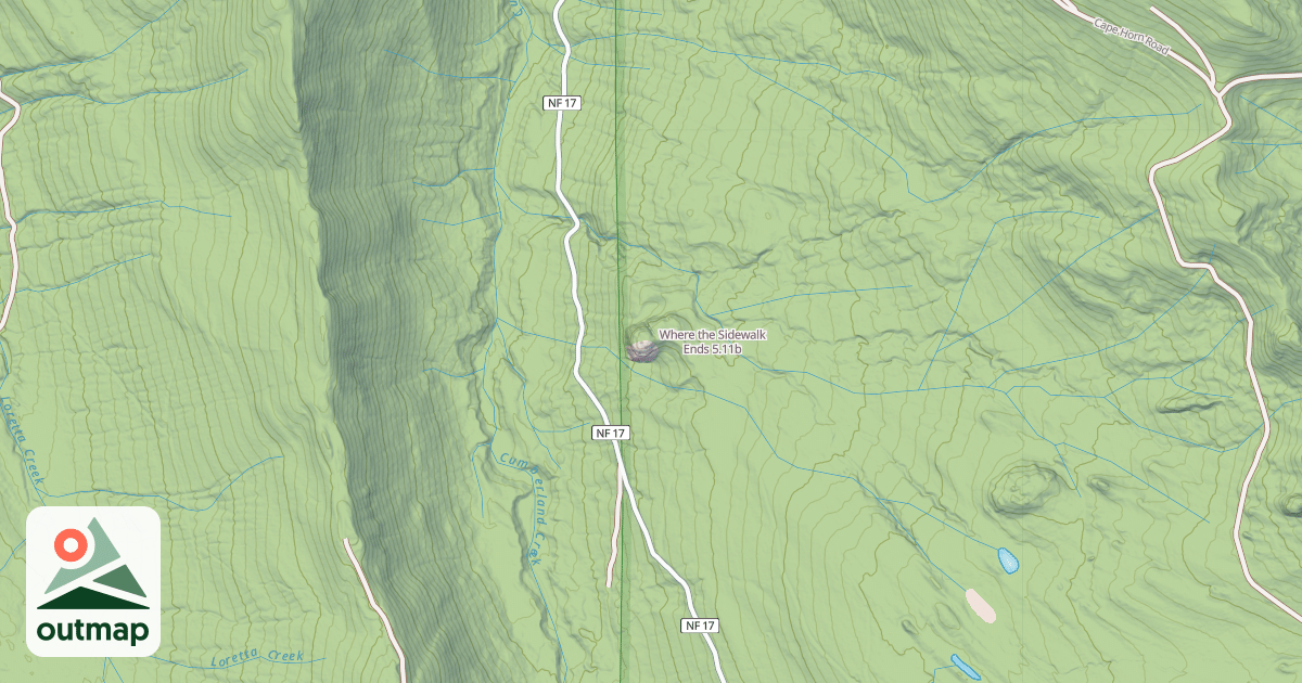Map of Where the Sidewalk Ends