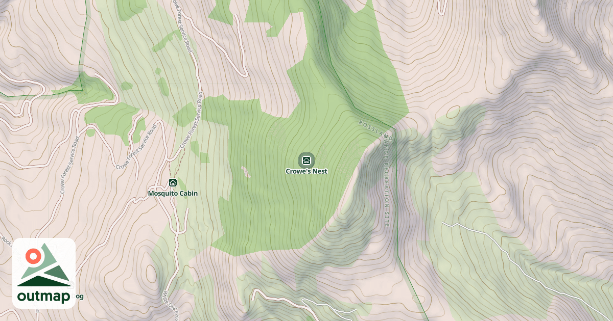 Map of Crowe's Nest