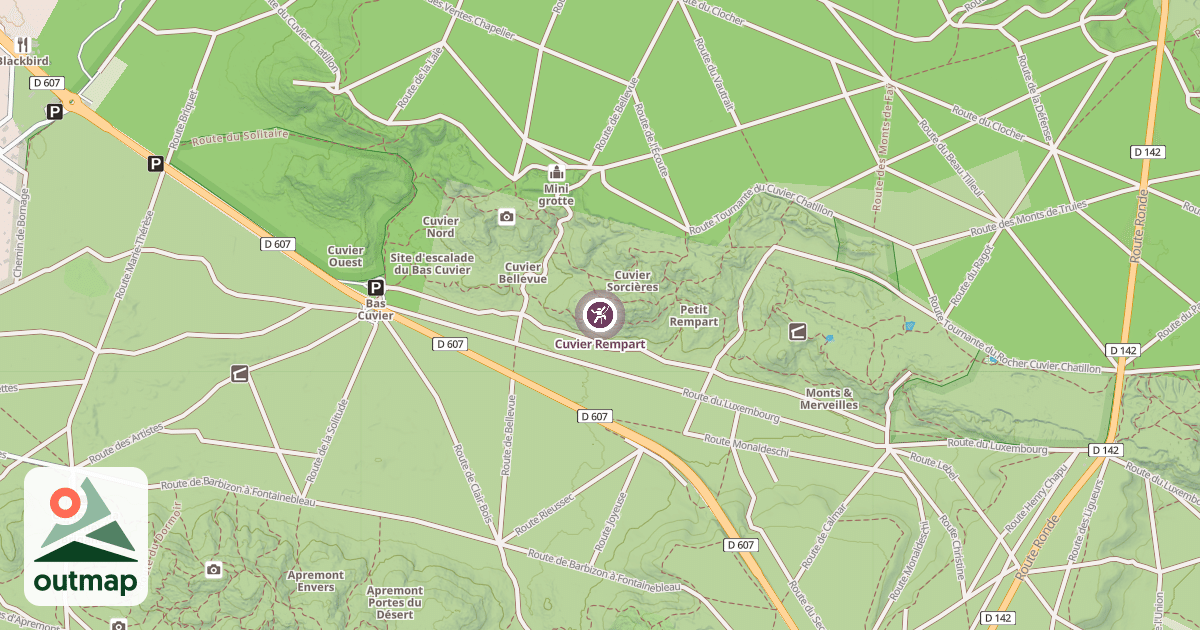Map of Cuvier Rempart