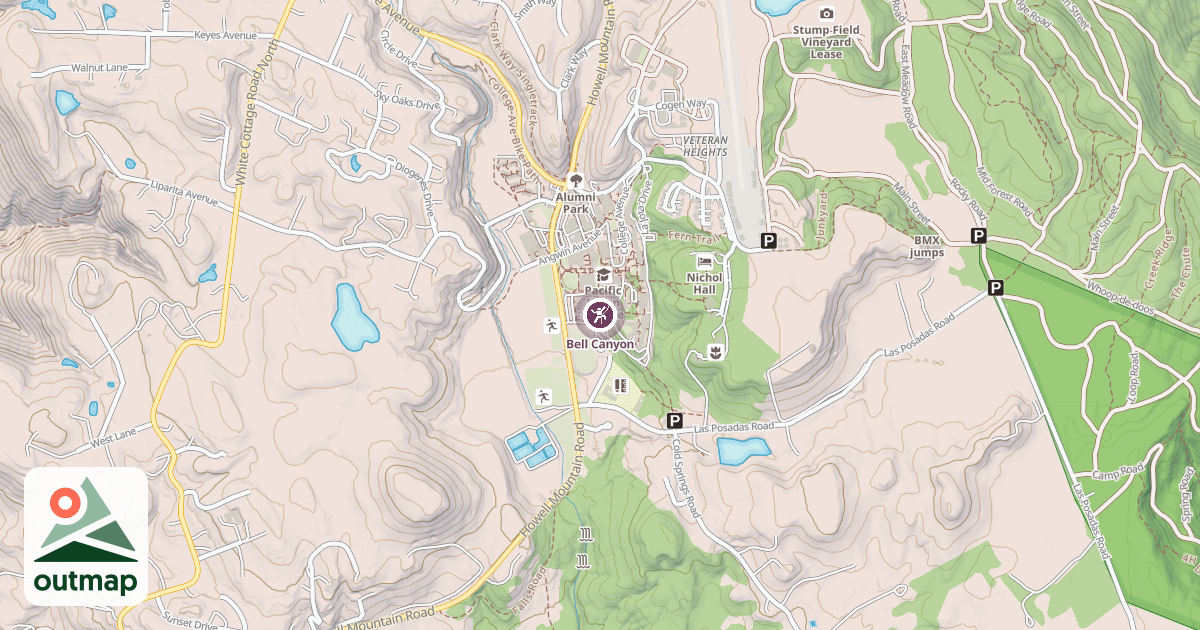 Map of Bell Canyon