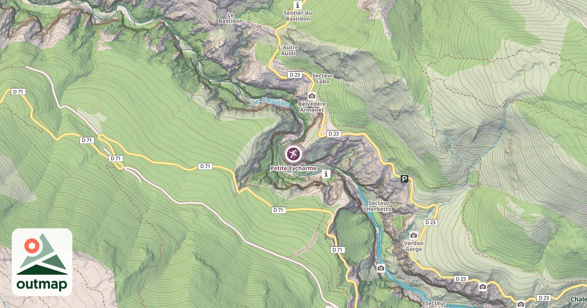 Map of Petite Eycharme