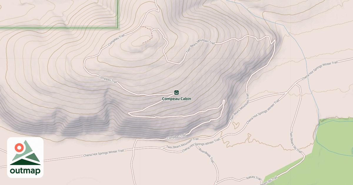 Map of Compeau Cabin