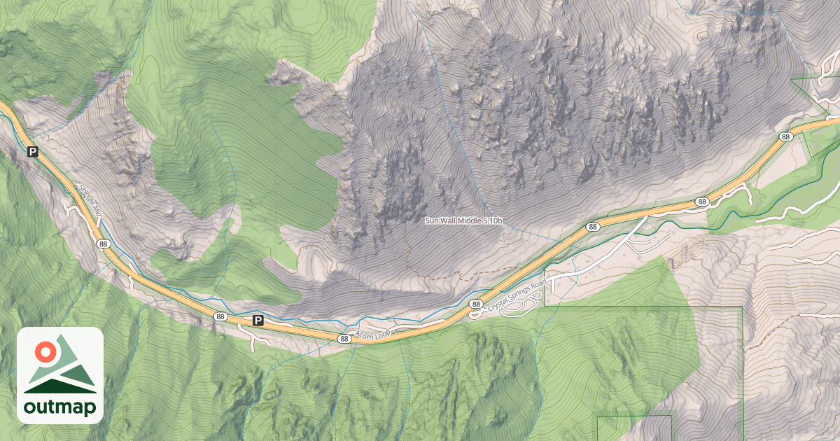 Map of Sun Wall Middle