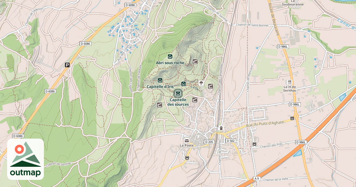Map of Capitelle des sources