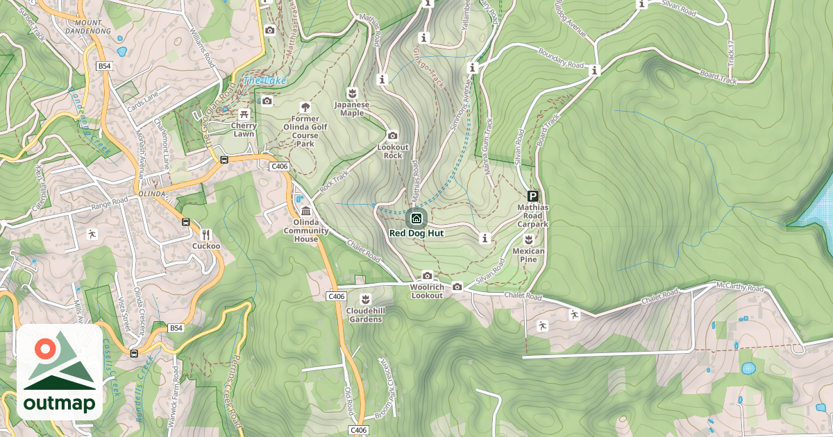 Map of Red Dog Hut
