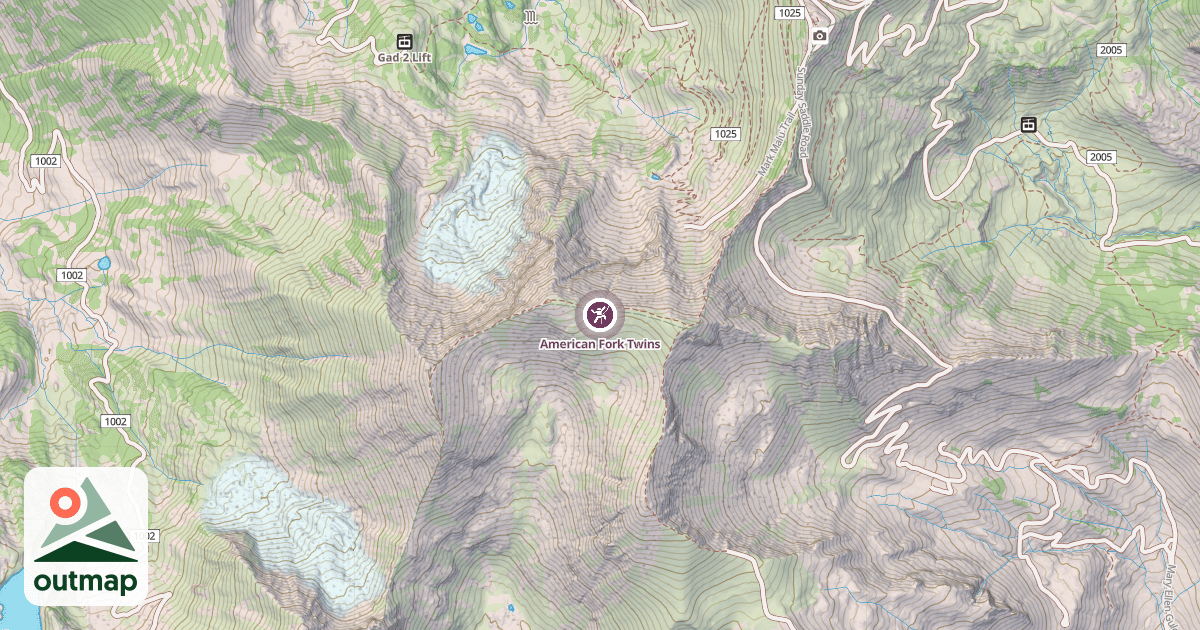 Map of American Fork Twins