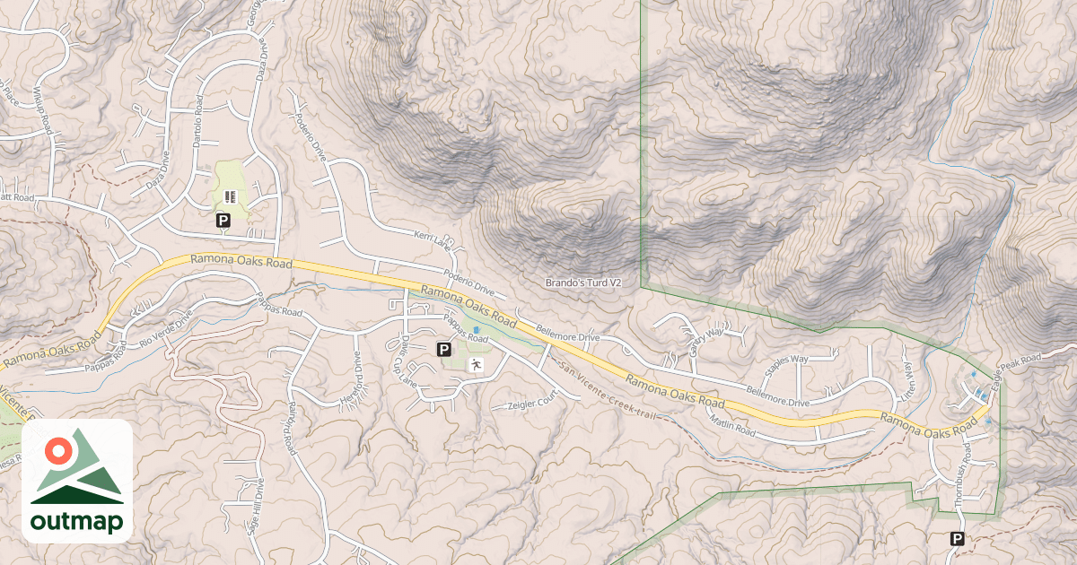 Map of Brando's Turd