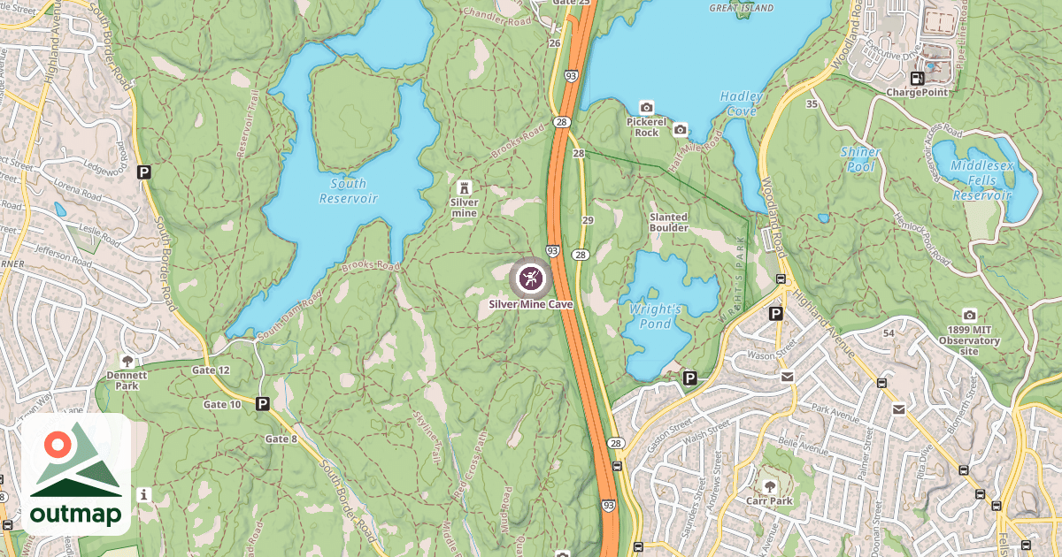 Map of Silver Mine Cave