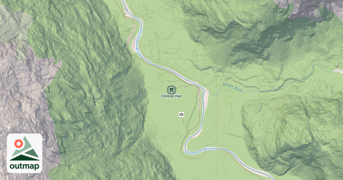 Map of Clinton Hut