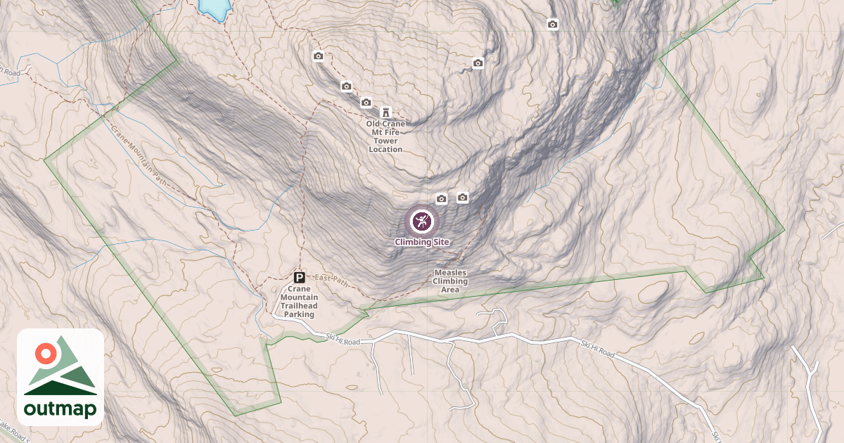 Map of Climbing Site