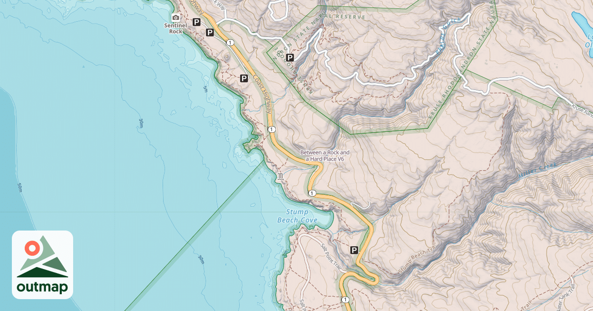 Map of Between a Rock and a Hard Place
