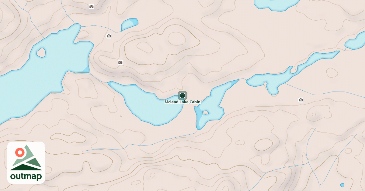 Map of Mclead Lake Cabin