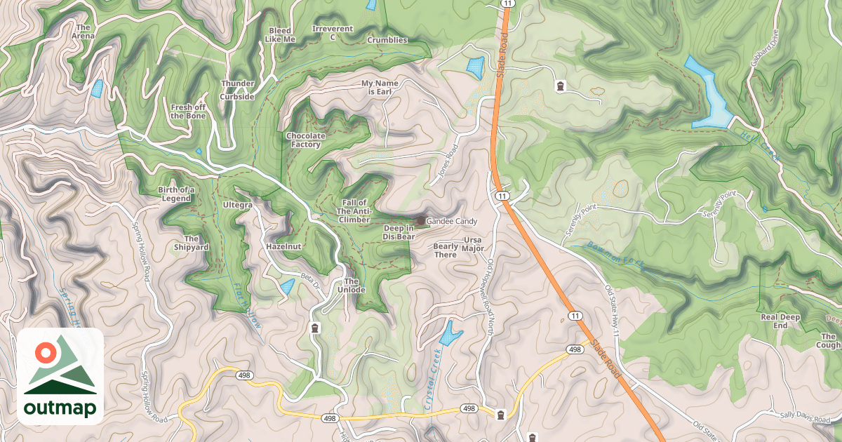 Map of Gandee Candy