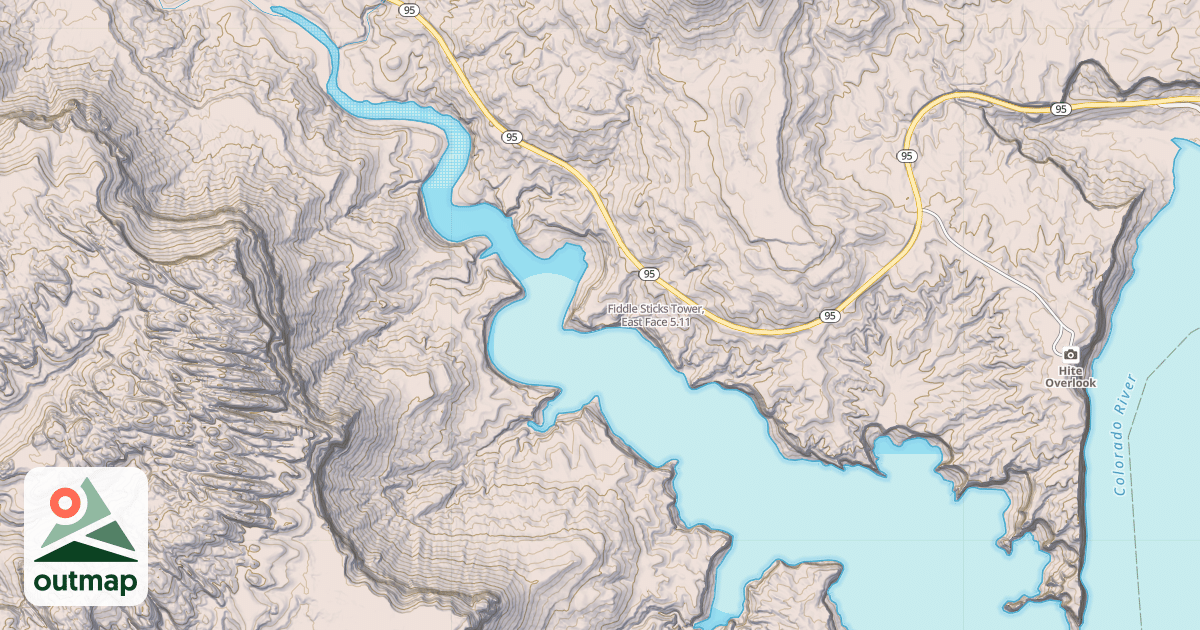 Map of Fiddle Sticks Tower, East Face