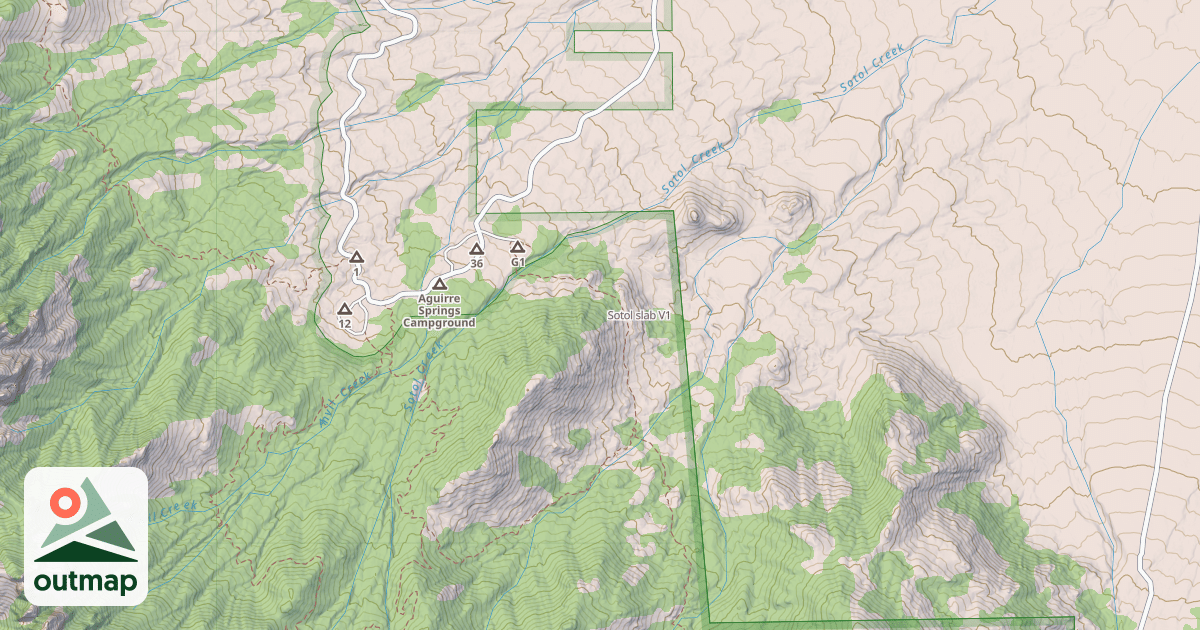 Map of Sotol slab