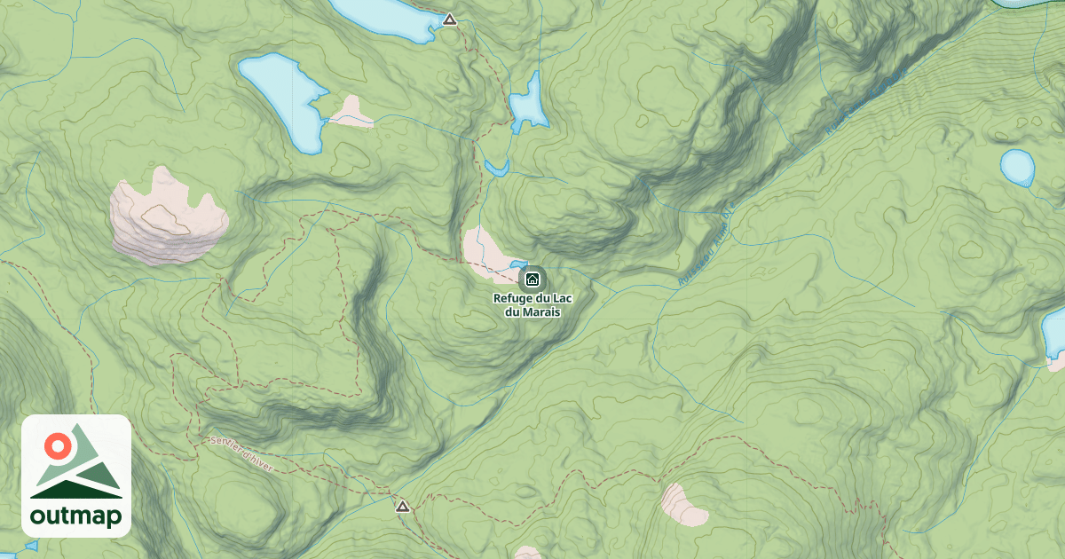 Map of Refuge du Lac du Marais