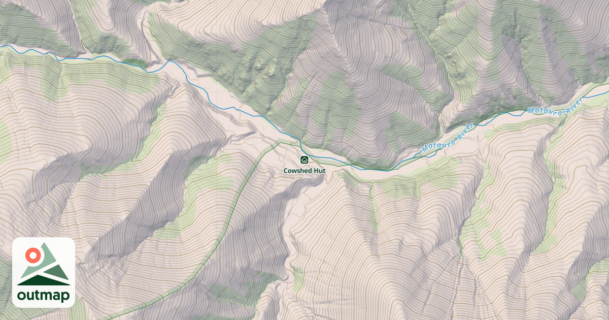 Map of Cowshed Hut